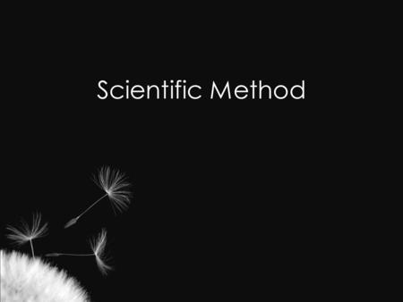 Scientific Method. OVERVIEW What is the Scientific Method? It’s a way to solve/explain a problem or natural phenomenon, while removing human bias and.