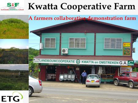 . Suriname in Action Kwatta Cooperative Farm A farmers collaborative demonstration farm.