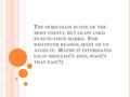 T HE SEMICOLON IS ONE OF THE MOST USEFUL BUT LEAST USED PUNCTUATION MARKS. F OR WHATEVER REASON, MANY OF US AVOID IT. M AYBE IT INTIMIDATES US ; IT SHOULDN.