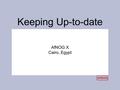 Keeping Up-to-date AfNOG X Cairo, Egypt. Recap on FreeBSD design Distribution includes kernel, and some user-land binaries (bind, shells, network tools,