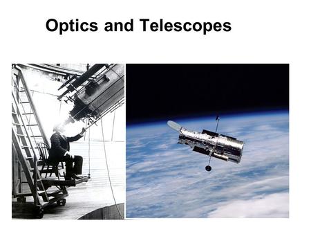 Optics and Telescopes Chapter Six. Introducing Astronomy (chap. 1-6) Introduction To Modern Astronomy I Ch1: Astronomy and the Universe Ch2: Knowing the.