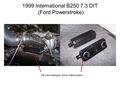 1999 International B250 7.3 DIT (Ford Powerstroke) OE crankcase gas vent to intake system.