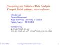 Computing and Statistical Data Analysis Comp 4: finish pointers, intro to classes Glen Cowan Physics Department Royal Holloway, University of London Egham,