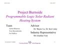 EE/CS 480 Fall 2008 16/3/2016 8:18:46 PM University of Portland School of Engineering Project Burnside Programmable Logic Solar Radiant Heating System.