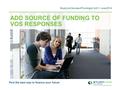 ADD SOURCE OF FUNDING TO VOS RESPONSES Find the best way to finance your future StudyLink Source of Funding to VoS l June 2014.