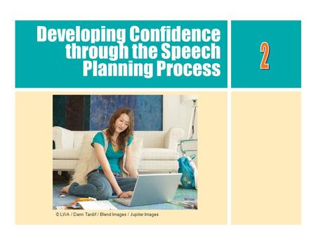 Developing Confidence through the Speech Planning Process