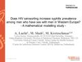 Www.aids2014.org Does HIV serosorting increase syphilis prevalence among men who have sex with men in Western Europe? - A mathematical modelling study.