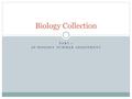 PART 1 AP BIOLOGY SUMMER ASSIGNMENT Biology Collection.