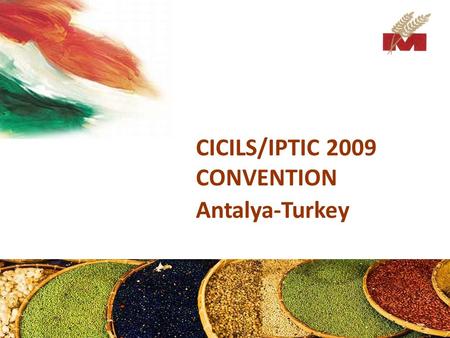 CICILS/IPTIC 2009 CONVENTION Antalya-Turkey. Introduction Mega Grain Trading Co. (P) Ltd. is an international brokerage company which was established.