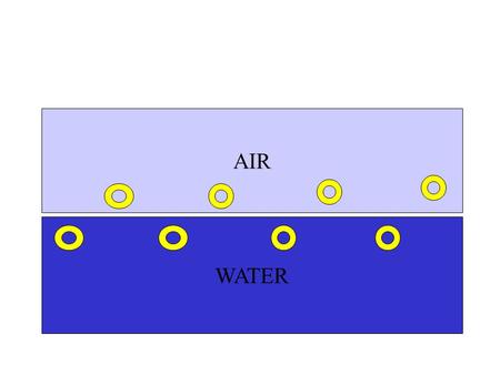 AIR WATER AIR WATER SUMMARIZING SATURATION In equilibrium SUPERSATURATION We lose oxygen BELOW SATURATION We get oxygen.