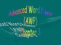 Advanced Word Power (AWP) Chapter 3.