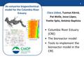 1 Columbia River Estuary (CRE) The bioreactor model Tools to implement the bioreactor model in the CRE. An estuarine biogeochemical model for the Columbia.