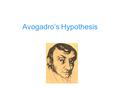 Avogadro’s Hypothesis. Equal volumes of all gases under the same conditions of Temperature and Pressure contain the same number of molecules. So… we can.