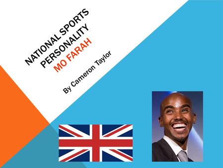 NATIONAL SPORTS PERSONALITY MO FARAH By Cameron Taylor.