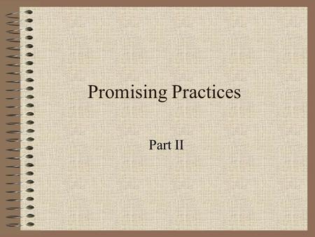 Promising Practices Part II. DD License Developmental Disabilities (DD) –Teacher licensure –K-12 –Broad range (mild through severe) Developmental Cognitive.