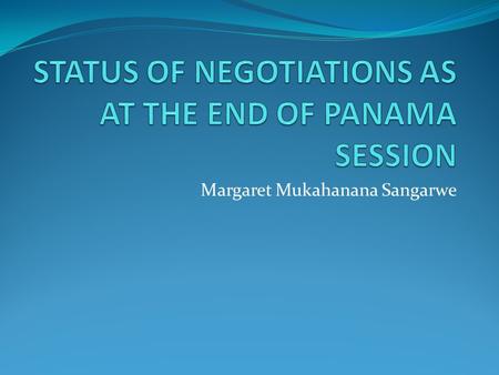 Margaret Mukahanana Sangarwe. SHARED VISION FOR LONG TERM COOPERATIVE ACTION There was a shared vision in paragraphs 1-7 of the Cancun Decision The Cancun.