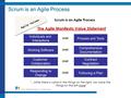 The US Oncology Network is supported by McKesson Specialty Health. © 2013 McKesson Specialty Health. All rights reserved. Scrum is an Agile Process.