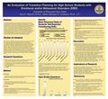 University of Wisconsin-Eau Claire Amy E. Nylund, M.S.E., Marie (Mickey) K. Crothers, Ph.D., L.P. An Evaluation of Transition Planning for High School.