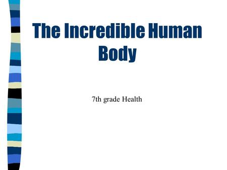 The Incredible Human Body 7th grade Health A cell is the smallest living part of the body. A tissue is a group of cells that are similar in form or function.