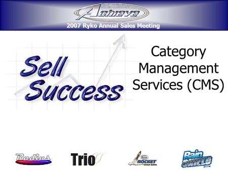2007 Ryko Annual Sales Meeting 2007 Ryko Annual Sales Meeting Category Management Services (CMS) 2007 Ryko Annual Sales Meeting 2007 Ryko Annual Sales.