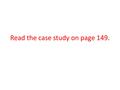 Read the case study on page 149.. Cyclic population variation.