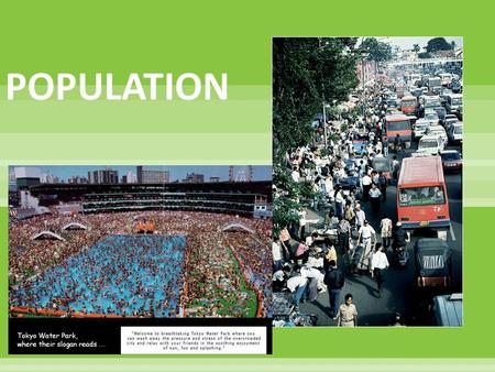 H. J. deBlij.  Write it…  Where are population clusters?  Why do people cluster in these areas?  What impact does it have on the environment?