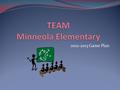 2012-2013 Game Plan. Comparison: Minneola (512)/Our neighbor(549) Reading (3 or higher) 69% Reading gains 70% Lower quartile reading gains……62% Math (3.