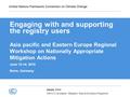 UNFCCC secretariat - Mitigation, Data and Analysis Programme XXXXX, YYYY Engaging with and supporting the registry users Asia pacific and Eastern Europe.