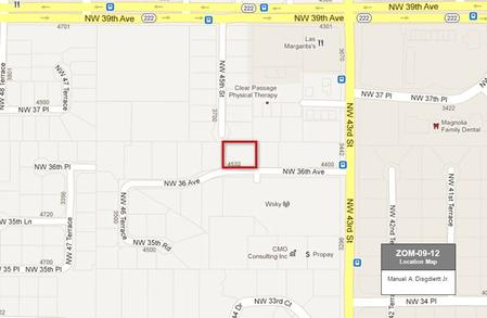 Manuel A. Disgdiertt Jr. ZOM-09-12 Location Map. Manuel A. Disgdiertt Jr. ZOM-09-12 Aerial Map.