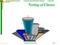 Florida A & M University Computer and Information Science e-learning Testing of Classes Copyright PCSA, Inc Cis4932 (Dr. Ed Jones)Page 1.