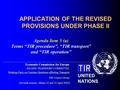 Economic Commission for Europe INLAND TRANSPORT COMMITTEE Working Party on Customs Questions affecting Transport (Seventh session, Athens 22 and 23 April.