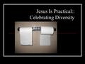 Jesus Is Practical:: Celebrating Diversity. Black/Minority = ?