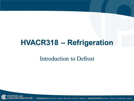 Introduction to Defrost