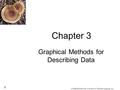 1 © 2008 Brooks/Cole, a division of Thomson Learning, Inc. Chapter 3 Graphical Methods for Describing Data.