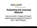 Laurie Taylor | 1 ©2007 FlashPoint! LLC Protecting the Licensed Material How to use the 7 Stages of Growth material and the Stages.