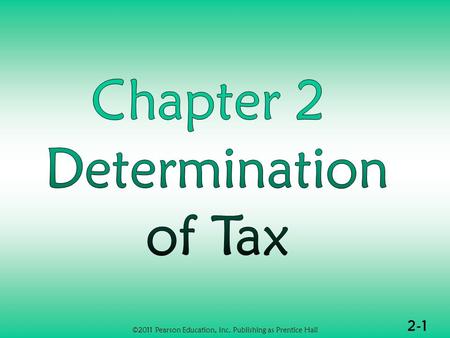 2-1 ©2011 Pearson Education, Inc. Publishing as Prentice Hall.