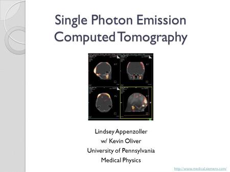 Single Photon Emission Computed Tomography