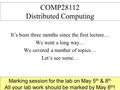 4-Jun-16COMP28112 Lecture 181 It’s been three months since the first lecture… We went a long way… We covered a number of topics… Let’s see some… COMP28112.