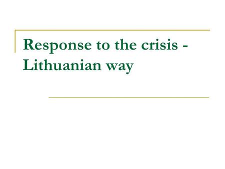 Response to the crisis - Lithuanian way. Dynamics of Compulsory Health Insurance Fund Budget and Gross Domestic Product (GDP) from 1998 to 2010.