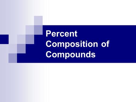 Percent Composition of Compounds. Percent by Mass Chemical formulas show the ratio of atoms in a compound. Sometimes, it is helpful to know the composition.