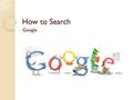 How to Search Google. Directions Circle and label the following parts on this search results page: (1) search bar, (2) ads, (3) natural results, and (4)