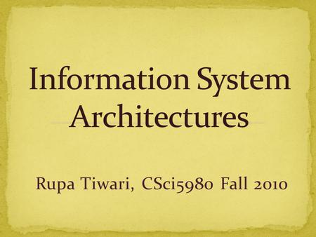 Rupa Tiwari, CSci5980 Fall 2010.  Course Material Classification  GIS Encyclopedia Articles  Classification Diagram  Course – Encyclopedia Mapping.