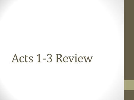 Acts 1-3 Review. Act 1 What are Theseus and Hippolyta discussing at the play's start? They are discussing their wedding which is supposed to take place.