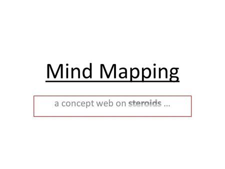 Mind Mapping. How to Draw a Mind Map Step One: Write the concept or main idea in the middle of the page. Draw a circle around it. George Washington.