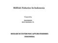 Billfish Fisheries In Indonesia Prepared by MAHISWARA BUDI ISKANDAR, PS. RESEARCH CENTER FOR CAPTURE FISHERIES INDONESIA.