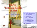 BOS Testbeam Results in 2001 MPI & LMU, Munich 1. Drift time spectra 2. RT-relation 3. Resolution - HV & threshold dependance -Comparison with the 1999.