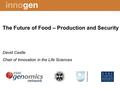 The Future of Food – Production and Security