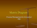 Matrix Diagram Process Management & Innovation P05.