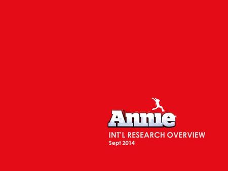 INT’L RESEARCH OVERVIEW Sept 2014. UK Brand familiarity: Very good Brand is pretty well-known, and even more so among adults. About half overall have.