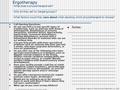 Ergotherapy -What does a physiotherapist sell? _____________________________________________________________________ -Who do they sell to (target groups)?